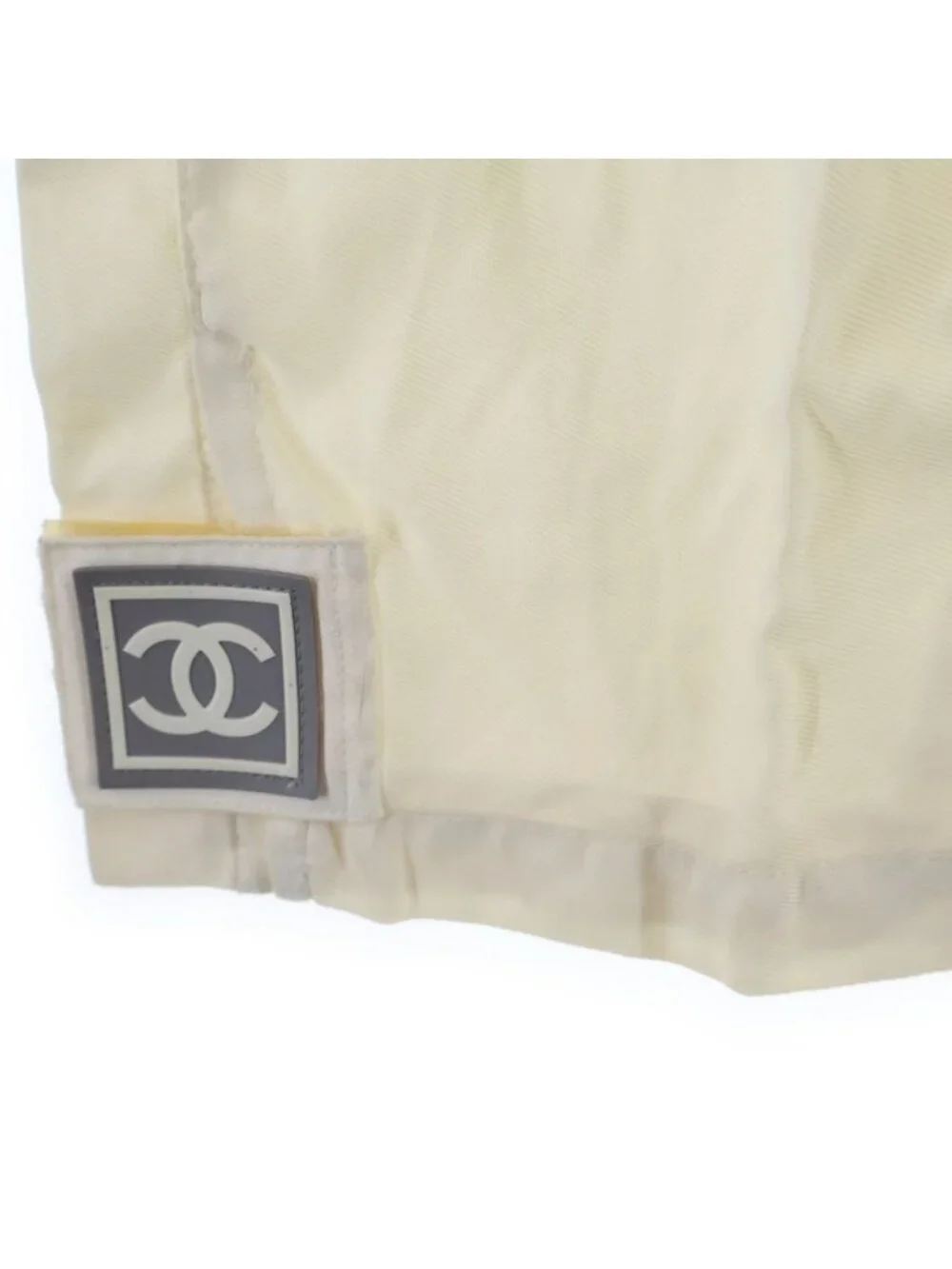 Chanel Sport Line CC Logo Anorak Hoodie Nylon White